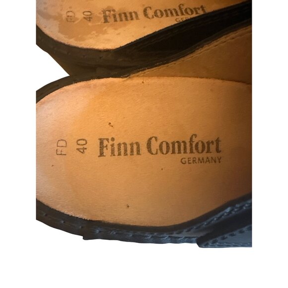 Finn Comfort Aussie Black Leather Clogs Size 40 - Picture 3 of 4